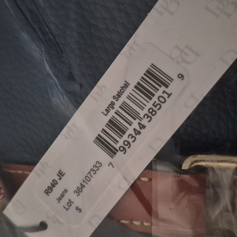 Dooney & Bourke Leather Large Satchel - Jeans - Picture 3 of 4
